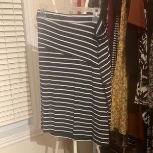 Lined asymmetrical skirt